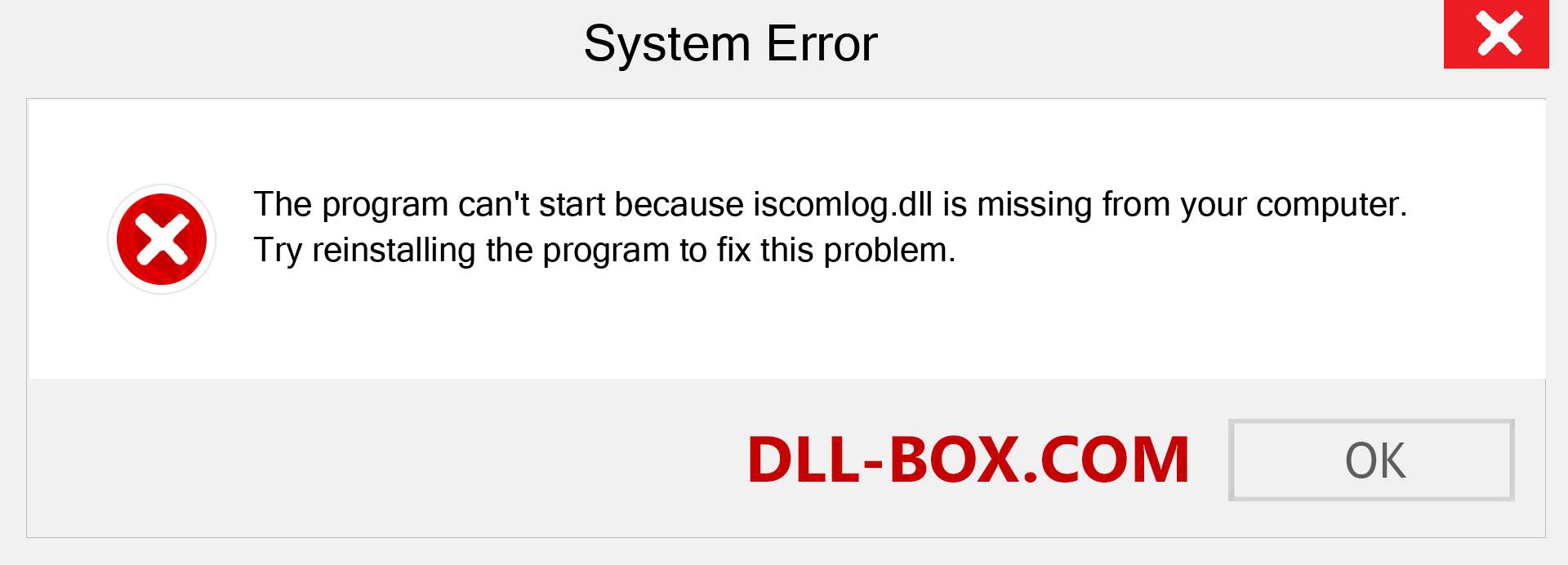  iscomlog.dll file is missing?. Download for Windows 7, 8, 10 - Fix  iscomlog dll Missing Error on Windows, photos, images